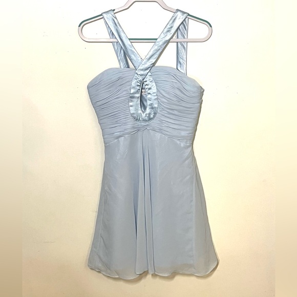 Beautiful J.J’s House light blue taffeta and satin size S party dress. EUC. - Picture 1 of 12